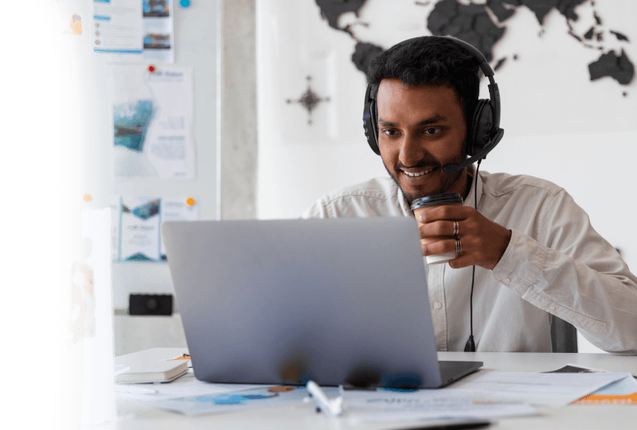 Professional in a call